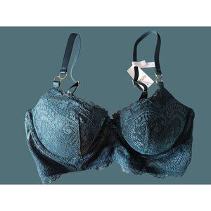 Aerie Real Power Green Balconette Underwire Padded Bra Women 34D